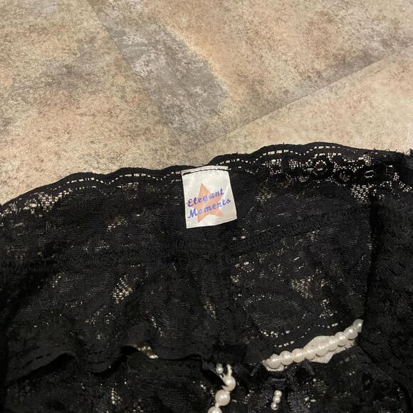 vintage 90s elegant moments cutout pearl g string bodysuit size small - Picture 3 of 8